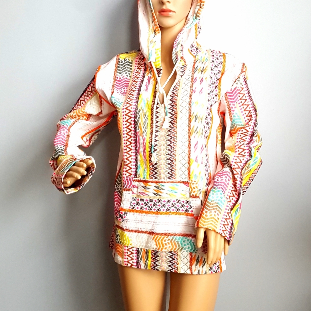 Beach By Exist baja boho hoodie